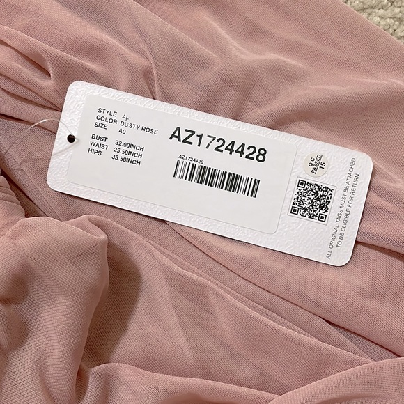 Azazie Aja dress in dusty rose size A0 - Picture 3 of 3